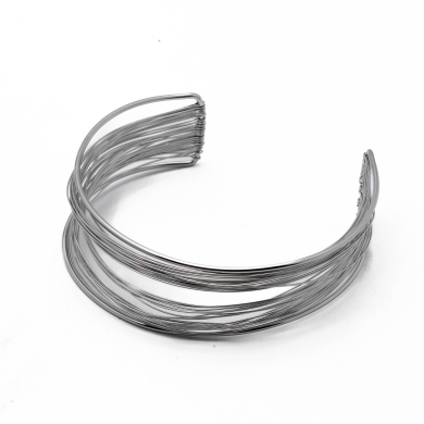 BRAZALETE ZO15329B BRAZO PLATEADO Acero Inoxidable