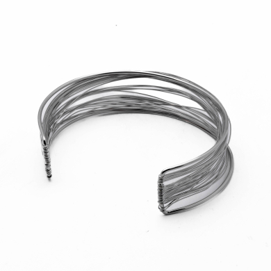 BRAZALETE ZO15329B BRAZO PLATEADO Acero Inoxidable