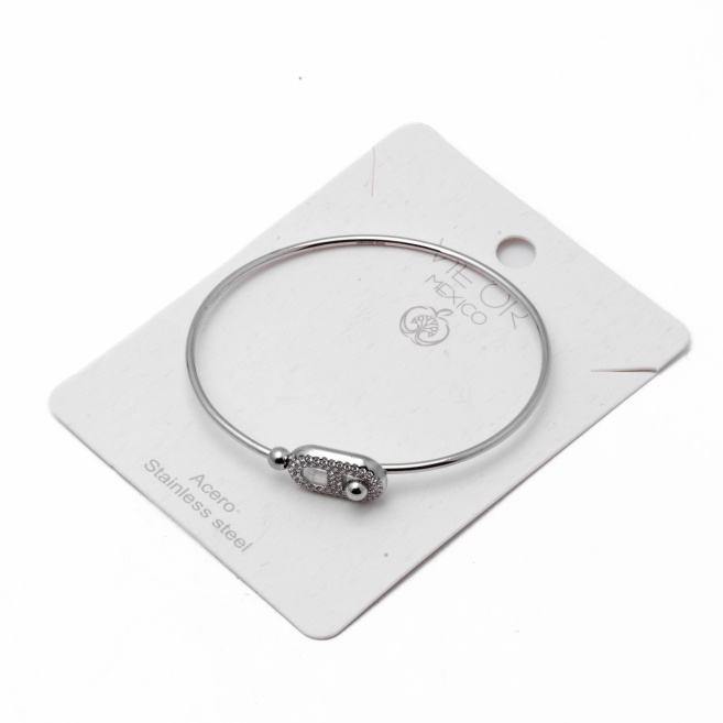BRAZALETE ZO15227B PLATEADO Acero Inoxidable 2C11