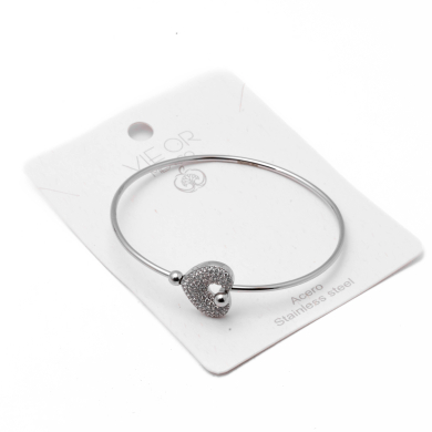 BRAZALETE ZO15228B PLATEADO Acero Inoxidable