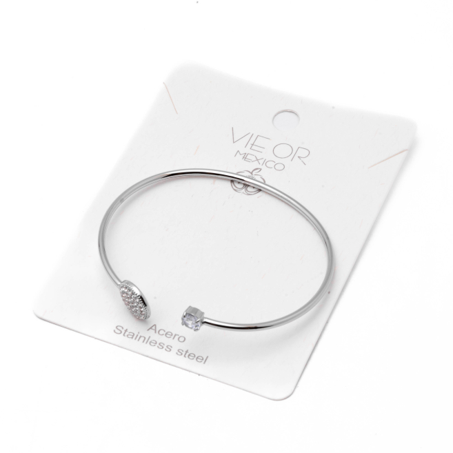 BRAZALETE ZO14427B250 PLATEADO Acero Inoxidable 2C21
