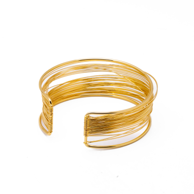 BRAZALETE ZO15329B BRAZO DORADO Acero Inoxidable
