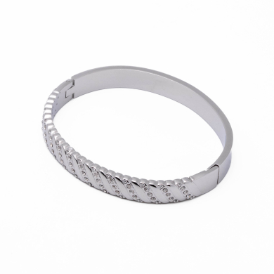 BRAZALETE ZO15523B PLATEADO Acero Inoxidable