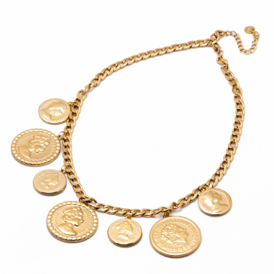 COLLAR ZO13663N DORADO Acero Inoxidable
