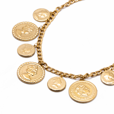 COLLAR ZO13663N DORADO Acero Inoxidable
