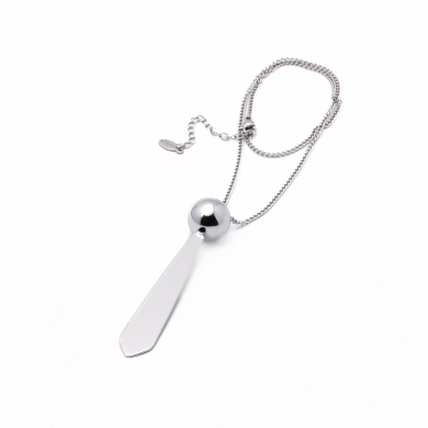 COLLAR ZO14078N PLATEADO Acero Inoxidable