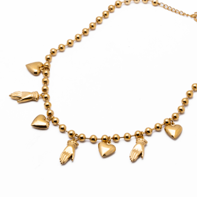 COLLAR ZO13378N DORADO Acero Inoxidable