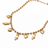 COLLAR ZO13378N DORADO Acero Inoxidable E310