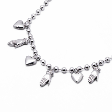 COLLAR ZO13378N PLATEADO Acero Inoxidable