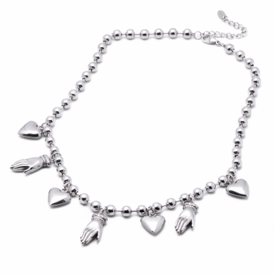 COLLAR ZO13378N PLATEADO Acero Inoxidable