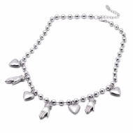 COLLAR ZO13378N PLATEADO Acero Inoxidable E310