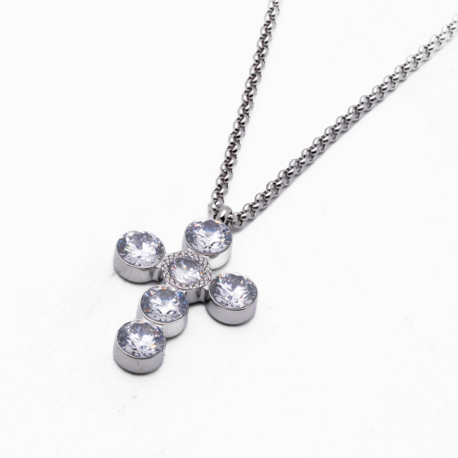 COLLAR ZO13846N PLATEADO Acero Inoxidable 2D25