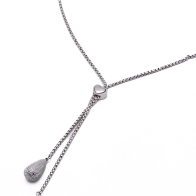 COLLAR ZO13886N PLATEADO Acero Inoxidable 2D48
