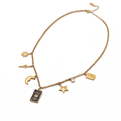 COLLAR ZO13411N DORADO Acero Inoxidable