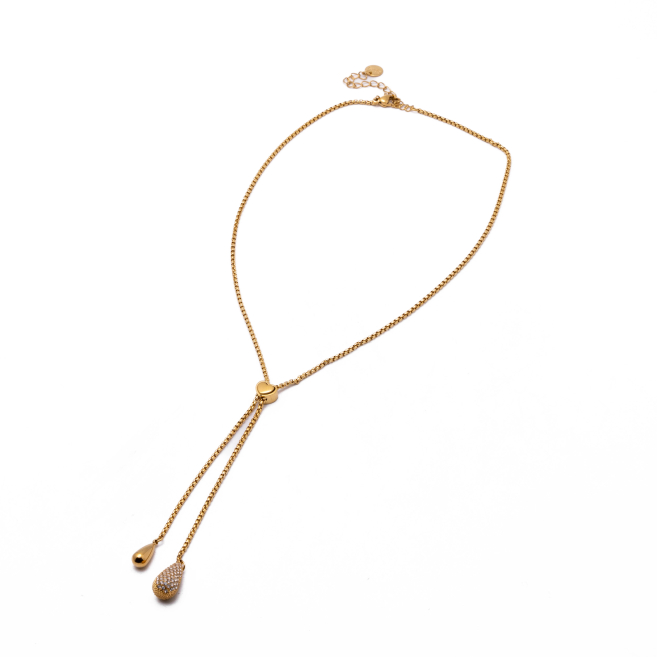 COLLAR ZO13886N DORADO Acero Inoxidable 2D48