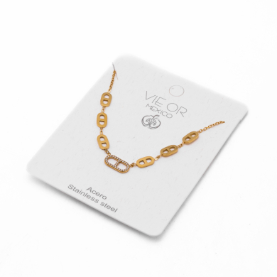 COLLAR ZO13339N DORADO Acero Inoxidable
