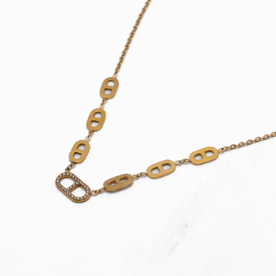 COLLAR ZO13339N DORADO Acero Inoxidable