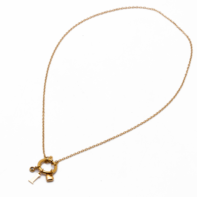 COLLAR COCN INICIAL ZO14056N DORADO I Acero Inoxidable