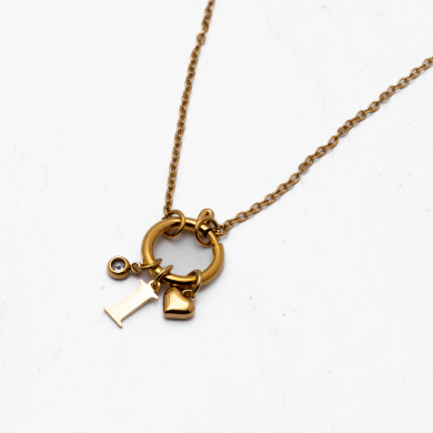COLLAR COCN INICIAL ZO14056N DORADO I Acero Inoxidable E13