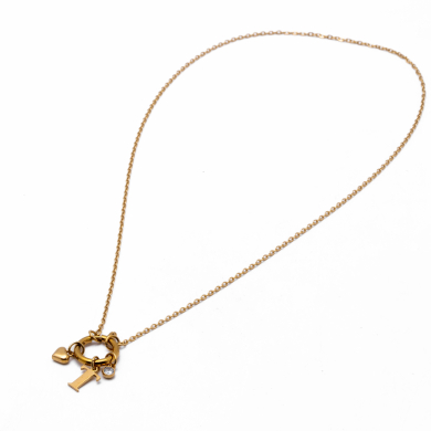 COLLAR COCN INICIAL ZO14056N DORADO T Acero Inoxidable
