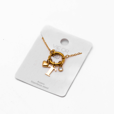 COLLAR COCN INICIAL ZO14056N DORADO T Acero Inoxidable E13