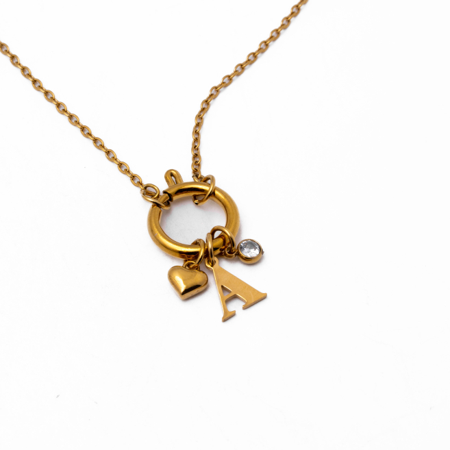 COLLAR COCN INICIAL ZO14056N DORADO A Acero Inoxidable E13