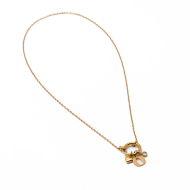 COLLAR COCN INICIAL ZO14056N DORADO O Acero Inoxidable E13