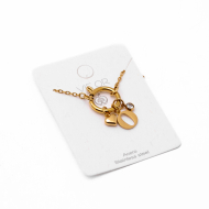 COLLAR COCN INICIAL ZO14056N DORADO O Acero Inoxidable E13