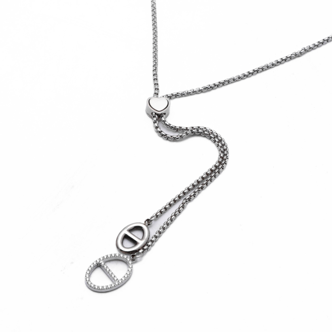 COLLAR ZO13403N PLATEADO Acero Inoxidable 2D52