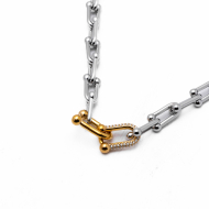 COLLAR ZO13167N BICOLOR Acero Inoxidable 2D56