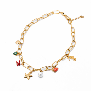 COLLAR ZO15221N DORADO Acero Inoxidable
