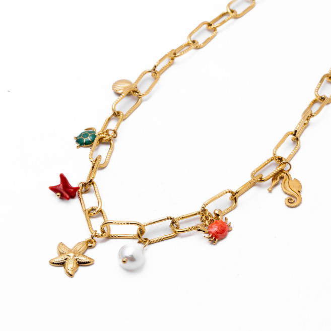 COLLAR ZO15221N DORADO Acero Inoxidable 2D410