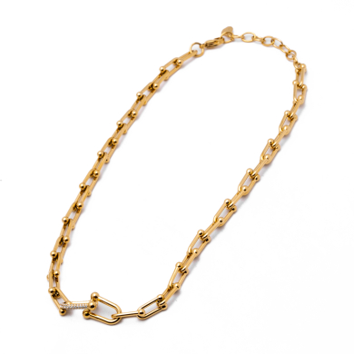 COLLAR ZO13167N DORADO Acero Inoxidable