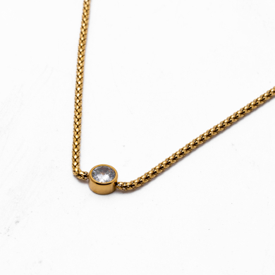 COLLAR ZO13481N DORADO Acero Inoxidable 2D22