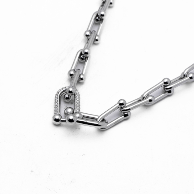 COLLAR ZO13167N PLATEADO Acero Inoxidable 2D56