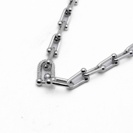 COLLAR ZO13167N PLATEADO Acero Inoxidable 2D56