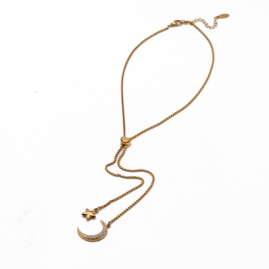 COLLAR ZO13402N DORADO Acero Inoxidable 2D47