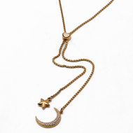 COLLAR ZO13402N DORADO Acero Inoxidable 2D47