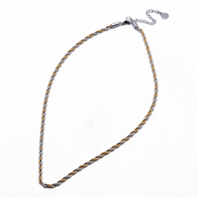 COLLAR ZO12342N BICOLOR Acero Inoxidable 2D26