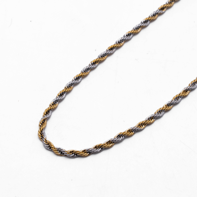 COLLAR ZO12342N BICOLOR Acero Inoxidable 2D26
