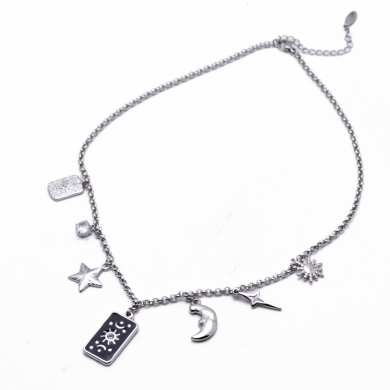 COLLAR ZO13411N PLATEADO Acero Inoxidable E34