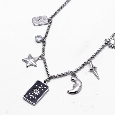 COLLAR ZO13411N PLATEADO Acero Inoxidable E34
