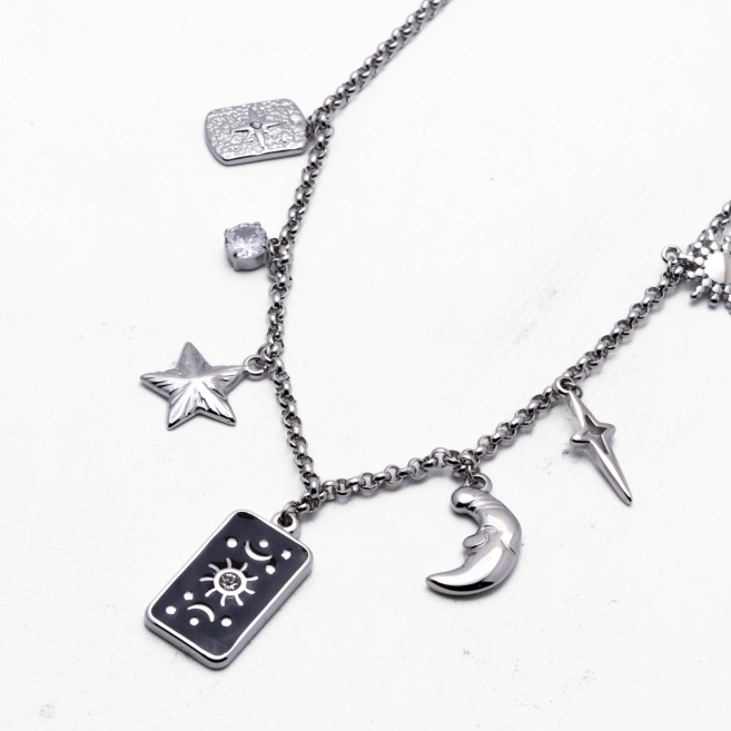 COLLAR ZO13411N PLATEADO Acero Inoxidable E34