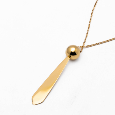 COLLAR ZO14078N DORADO Acero Inoxidable 2D35