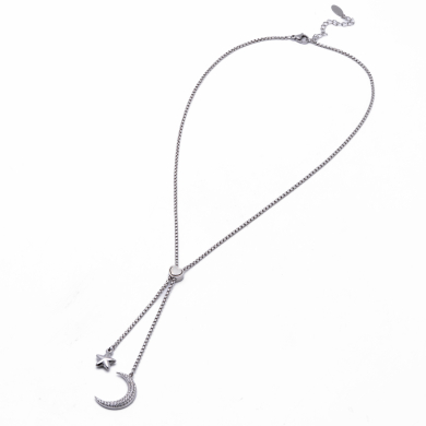 COLLAR ZO13402N PLATEADO Acero Inoxidable 2D47