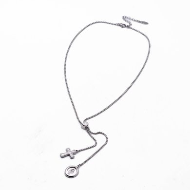 COLLAR ZO13399N PLATEADO Acero Inoxidable 2D25