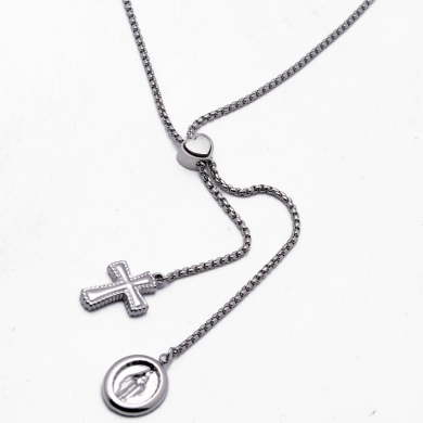 COLLAR ZO13399N PLATEADO Acero Inoxidable 2D25