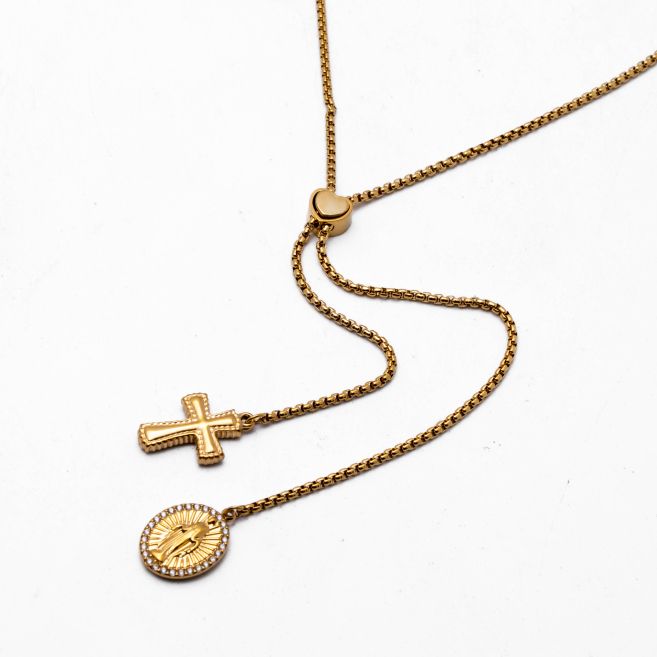 COLLAR ZO13399N DORADO Acero Inoxidable 2D25