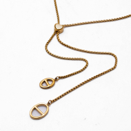COLLAR ZO13403N DORADO Acero Inoxidable 2D52