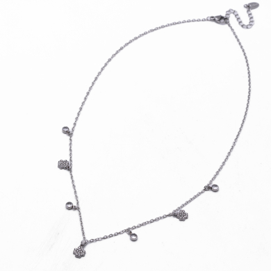COLLAR ZO14921N PLATEADO Acero Inoxidable 2D23